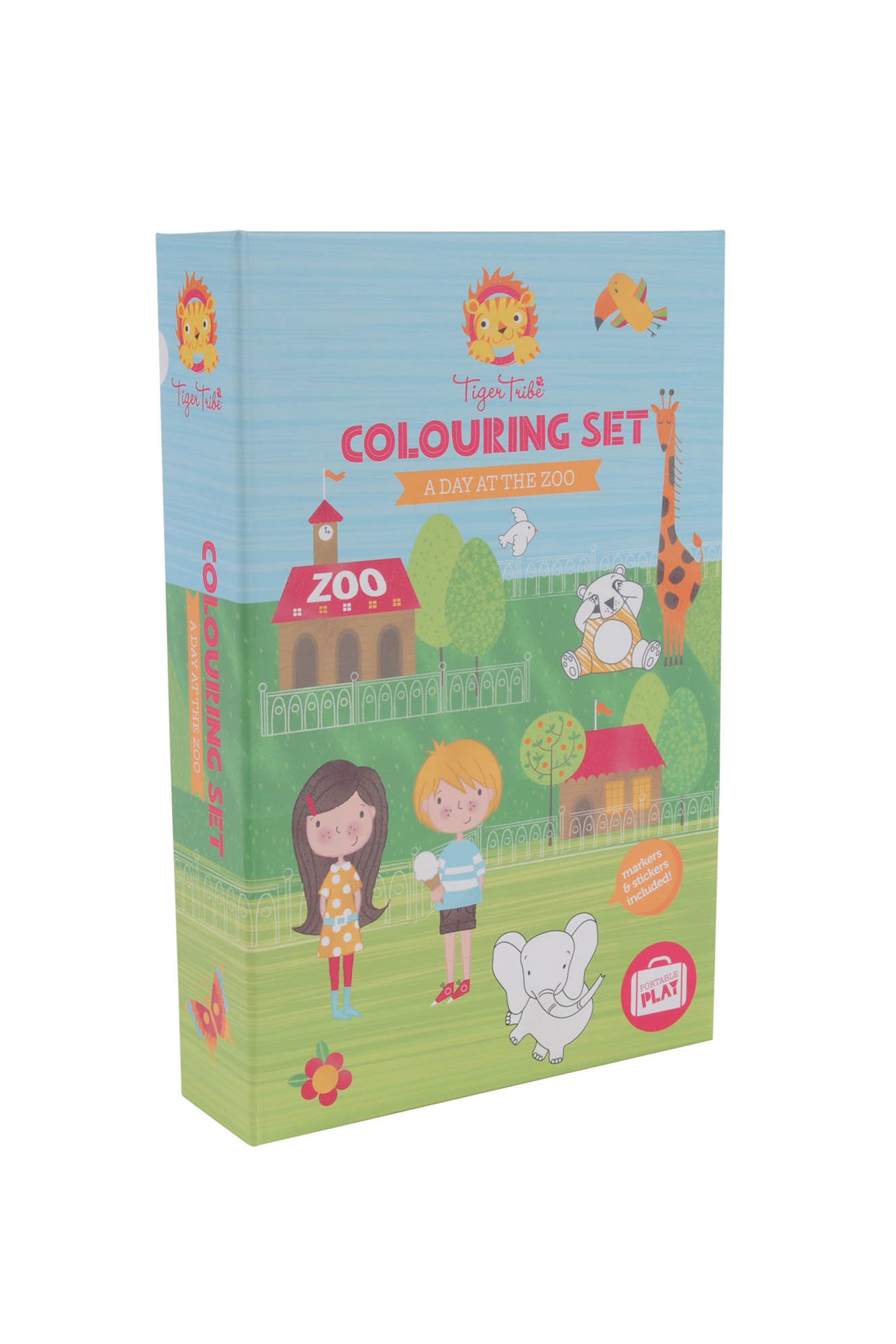 Colouring set - a day at the zoo